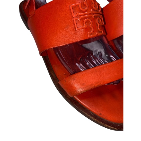 Tory Burch Orange Sandals Stylish Summer Footwear size 9 - Picture 6 of 8